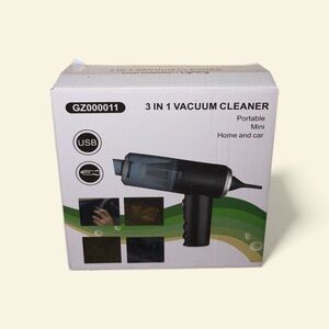 Compact Black Vacuum Cleaner